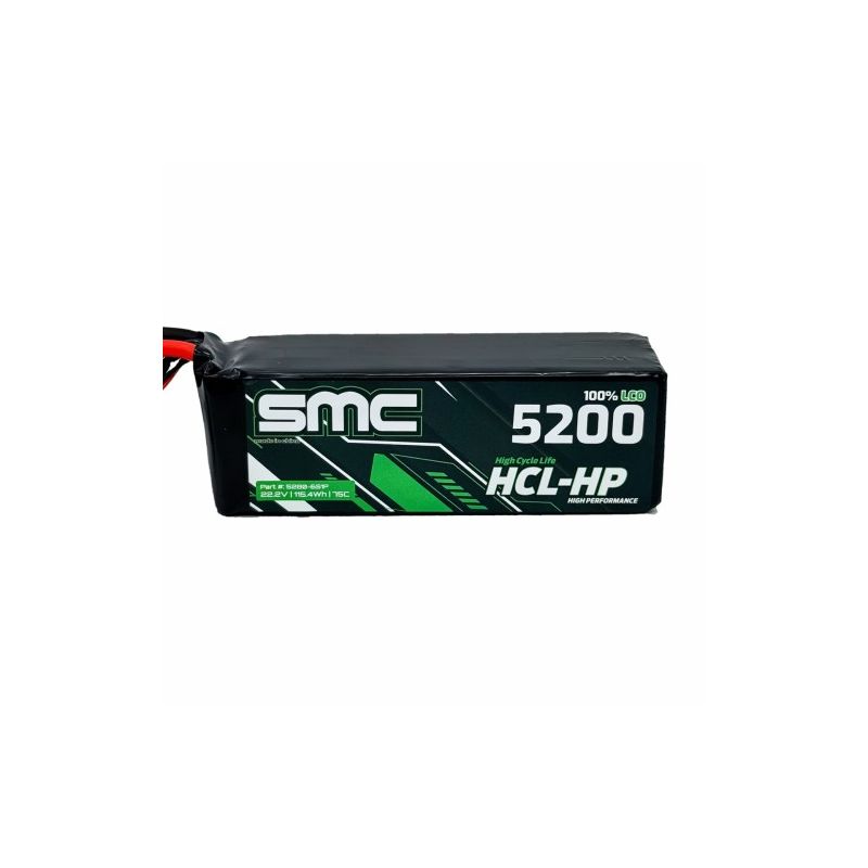 6S 5200mAH 080C Lipo HCL-HP 22.2V Flight Pack - 5280-6S1P-SC5