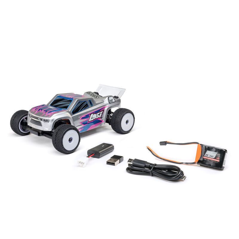 1/28 Micro-T - Silver - 2WD RTR - LOS-1392T2