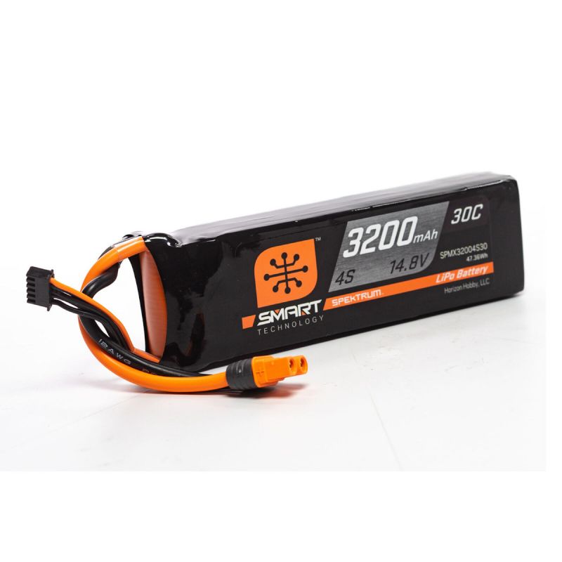3200mAh 4S 14.8V Smart LiPo Battery 30C; IC3 - SPMX32004S30