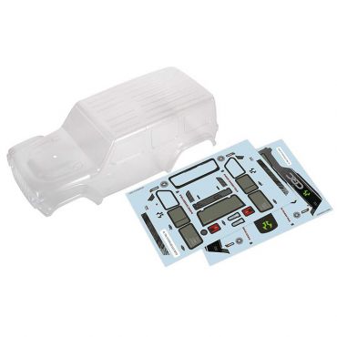 2019 Jeep JLU CRC Body, Clear & Precut: SCX24 - AXI200000