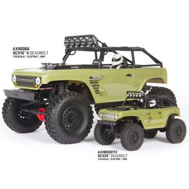 1/24 SCX24 Deadbolt 4WD Rock Crawler Brushed RTR, Green